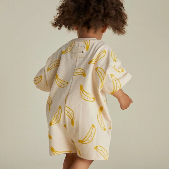NWT Opal Banana Romper by Claude & Co (6-12M) - Picture 3 of 4
